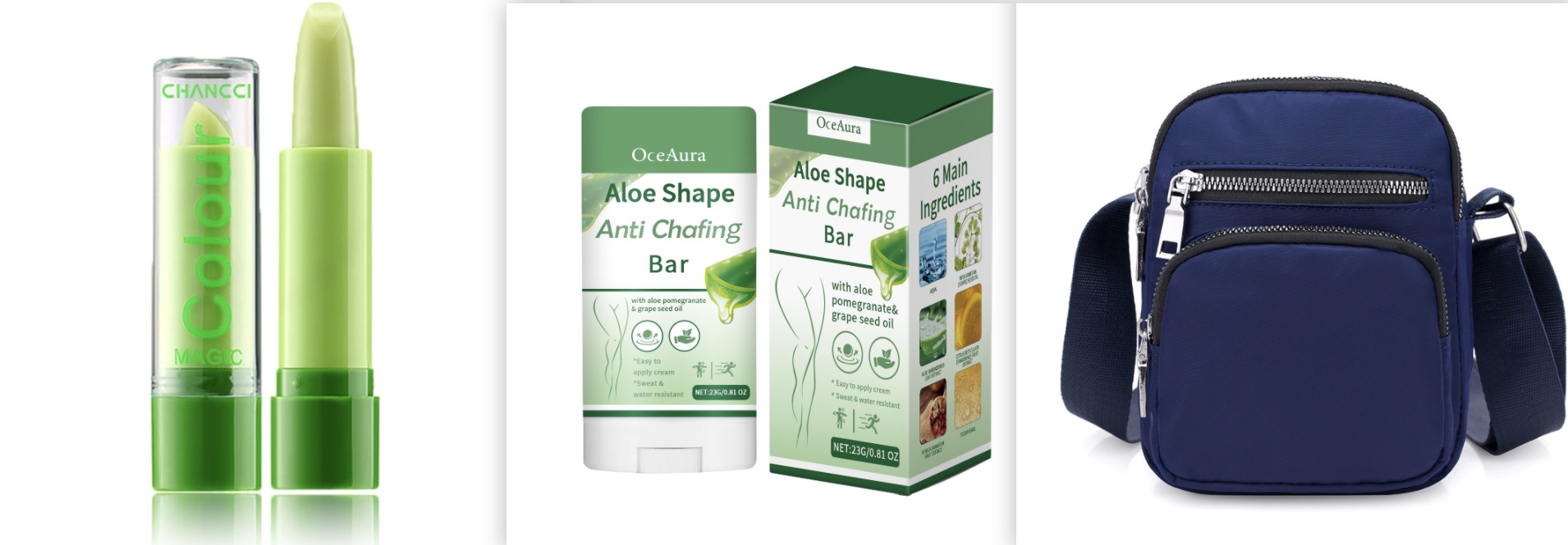 Aloe Shape Anti Chafing Bar Set