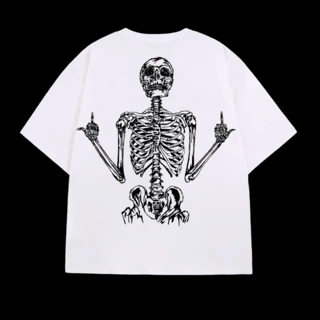 Couple Sports Shirt Men's Loose Hip hop Style 8 White - Shop at LoveMi