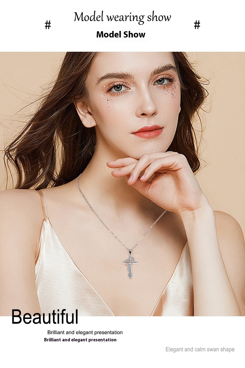 european and american style cross necklace 