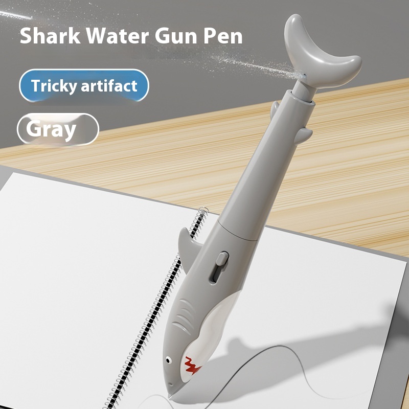 Shark Water Gun Pen Press Water Spray Ballpoint Pen - Image 2