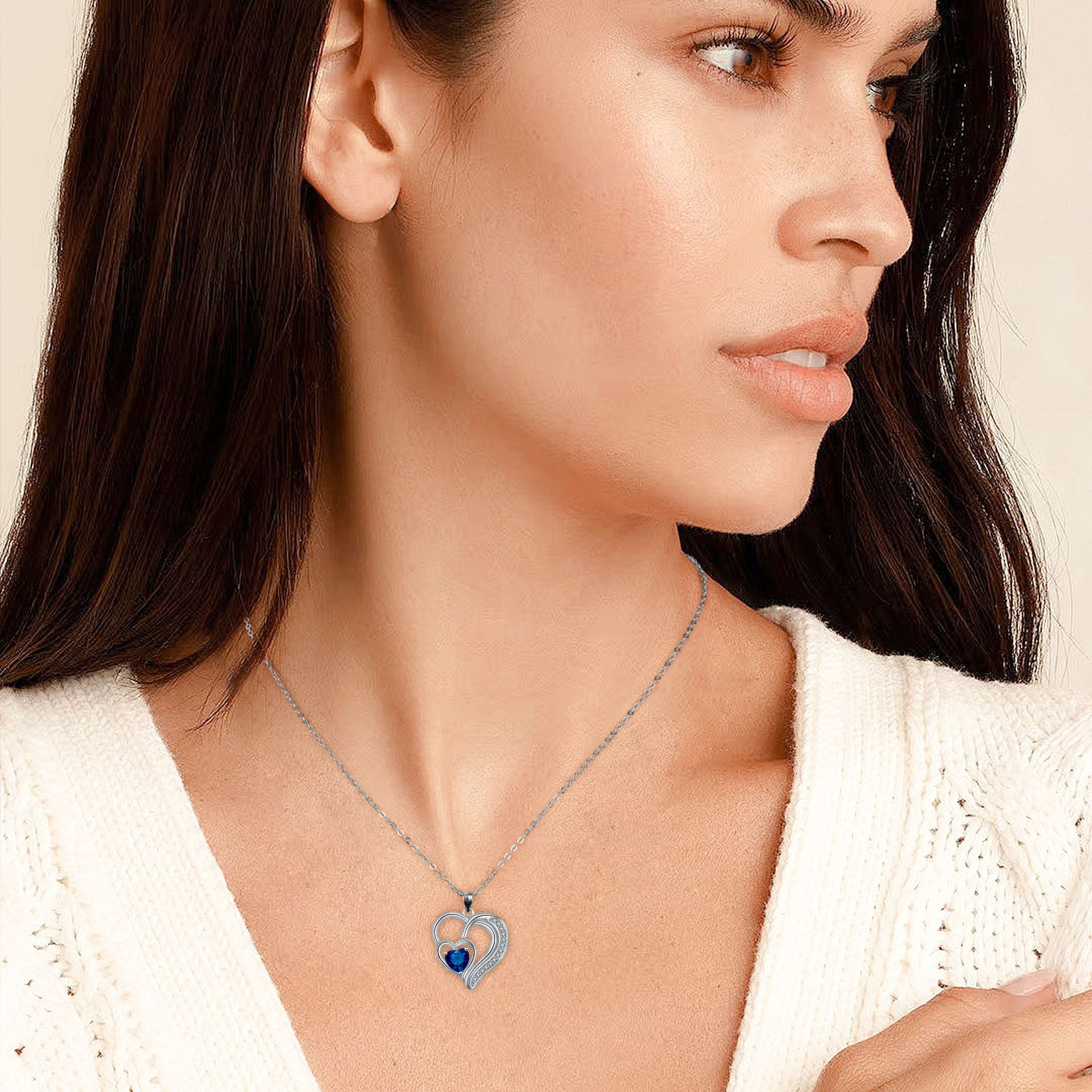 Heart-to-heart Jewelry Romantic Fashion Necklace