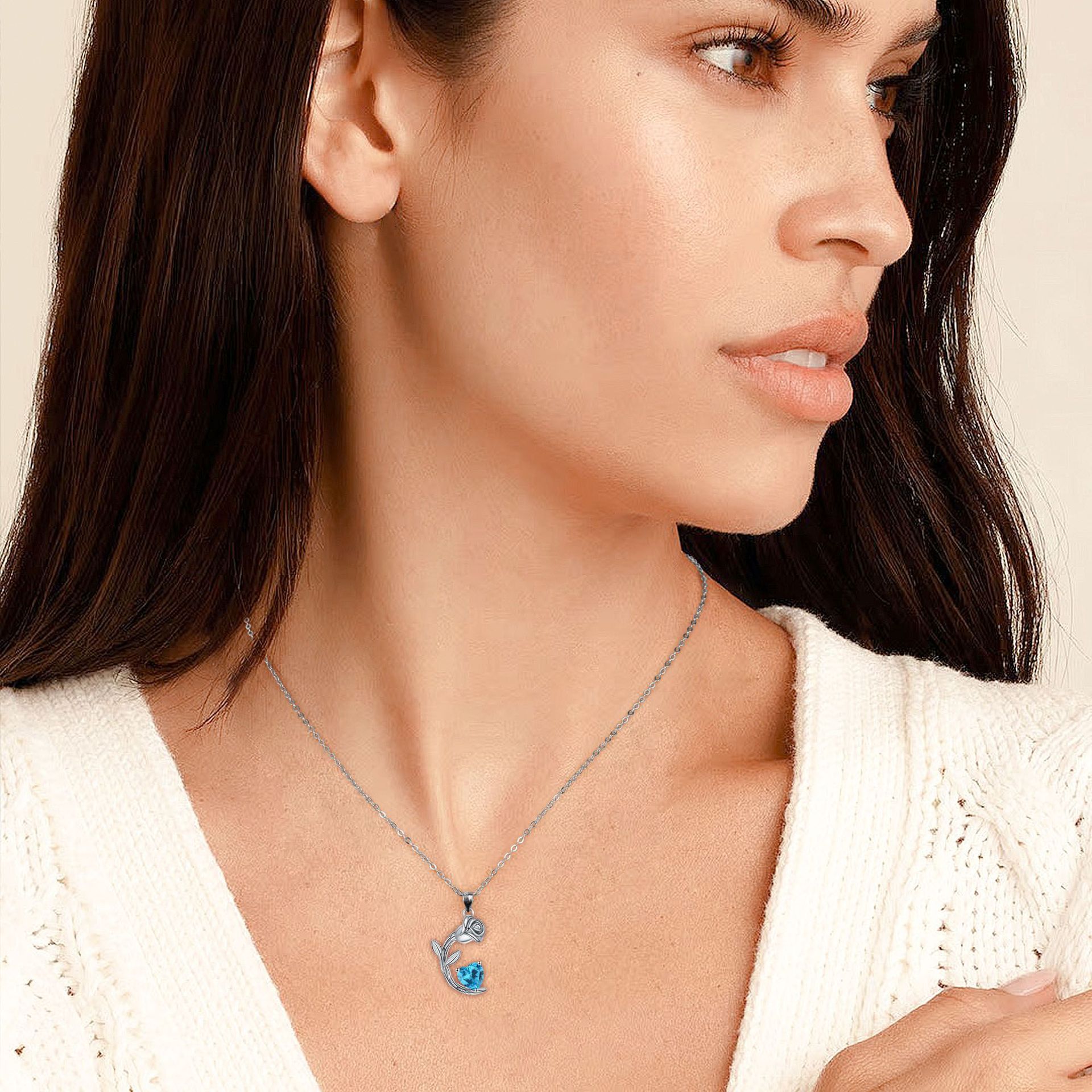 Blooming Rose Fashion Necklace For Women