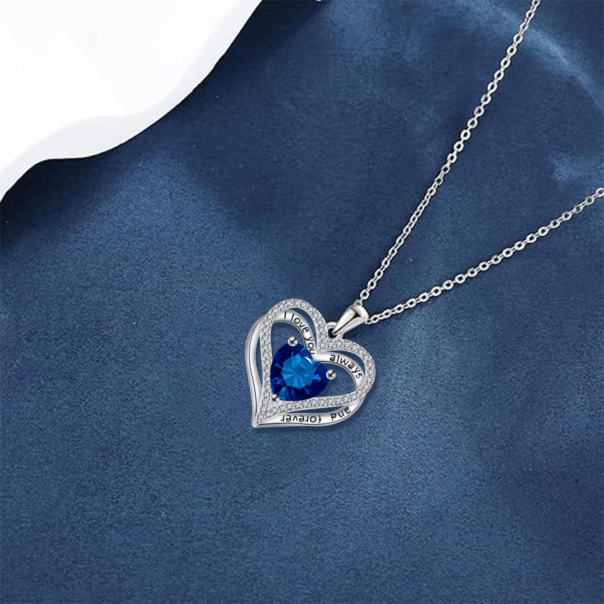 Eternal Love Doppel Herz Elegant Necklace For Women