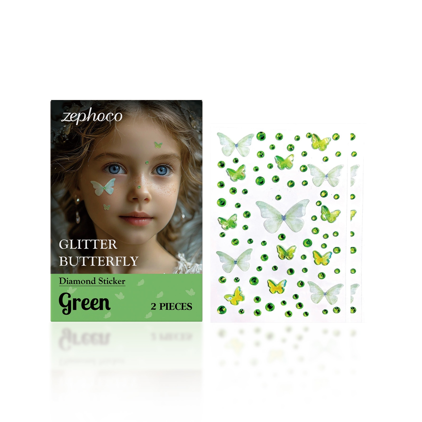 Sparkling Butterfly Diamond Sticker