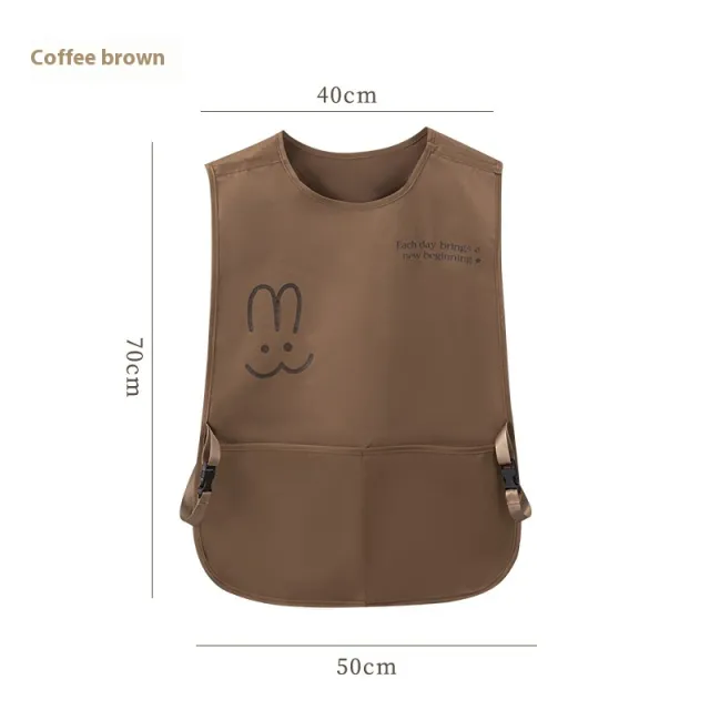 Apron Waterproof And Erasable Hands Brown Without Wiping Hands - Shop at LoveMi