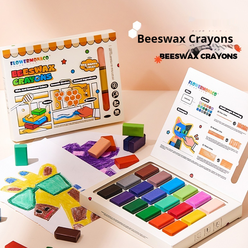 Children's Beeswax Crayon Art Painting Graffiti Painting Brush Beginner Enlightenment
