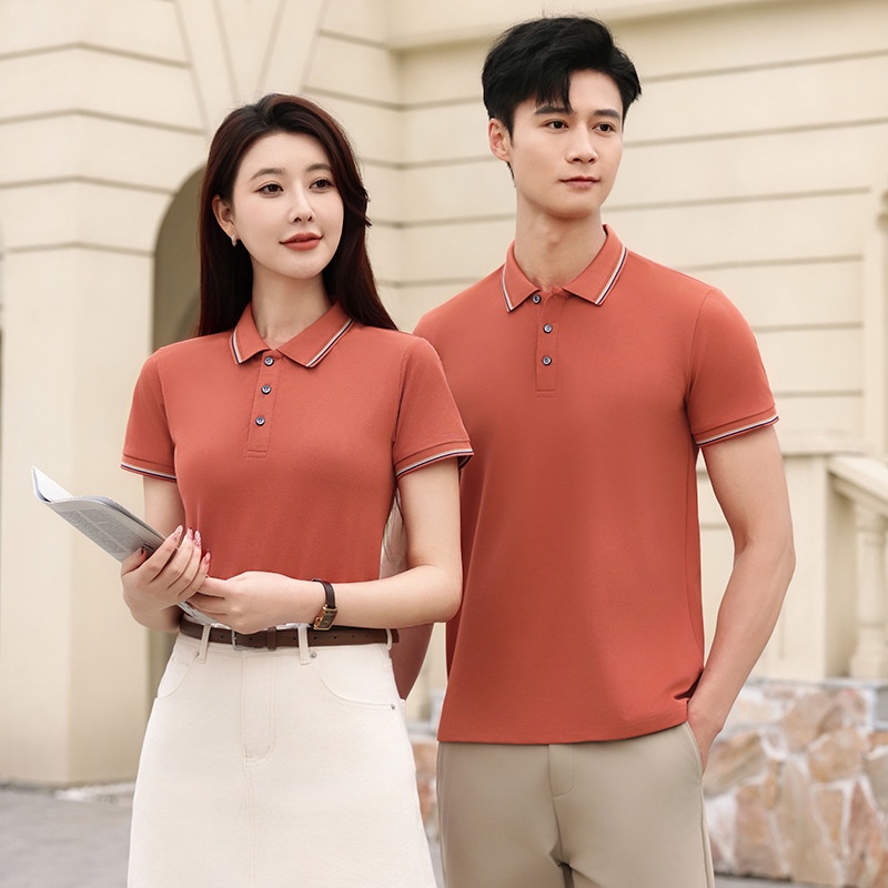 Ice-feeling Solona Color Matching Work Clothes Polo Shirt