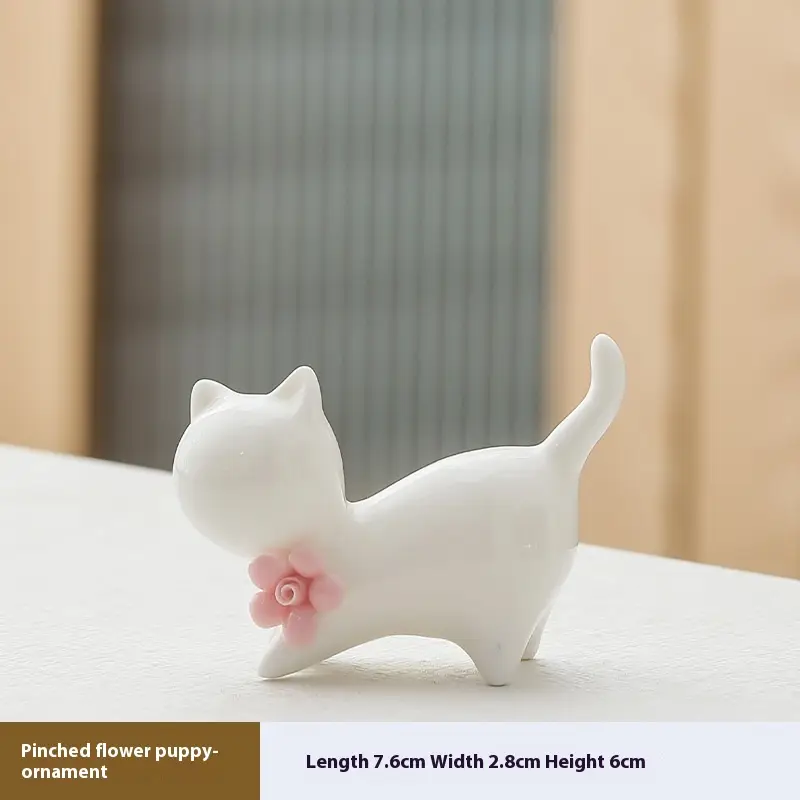 Kitten Ceramic Pet Tea Ceremony Utensils