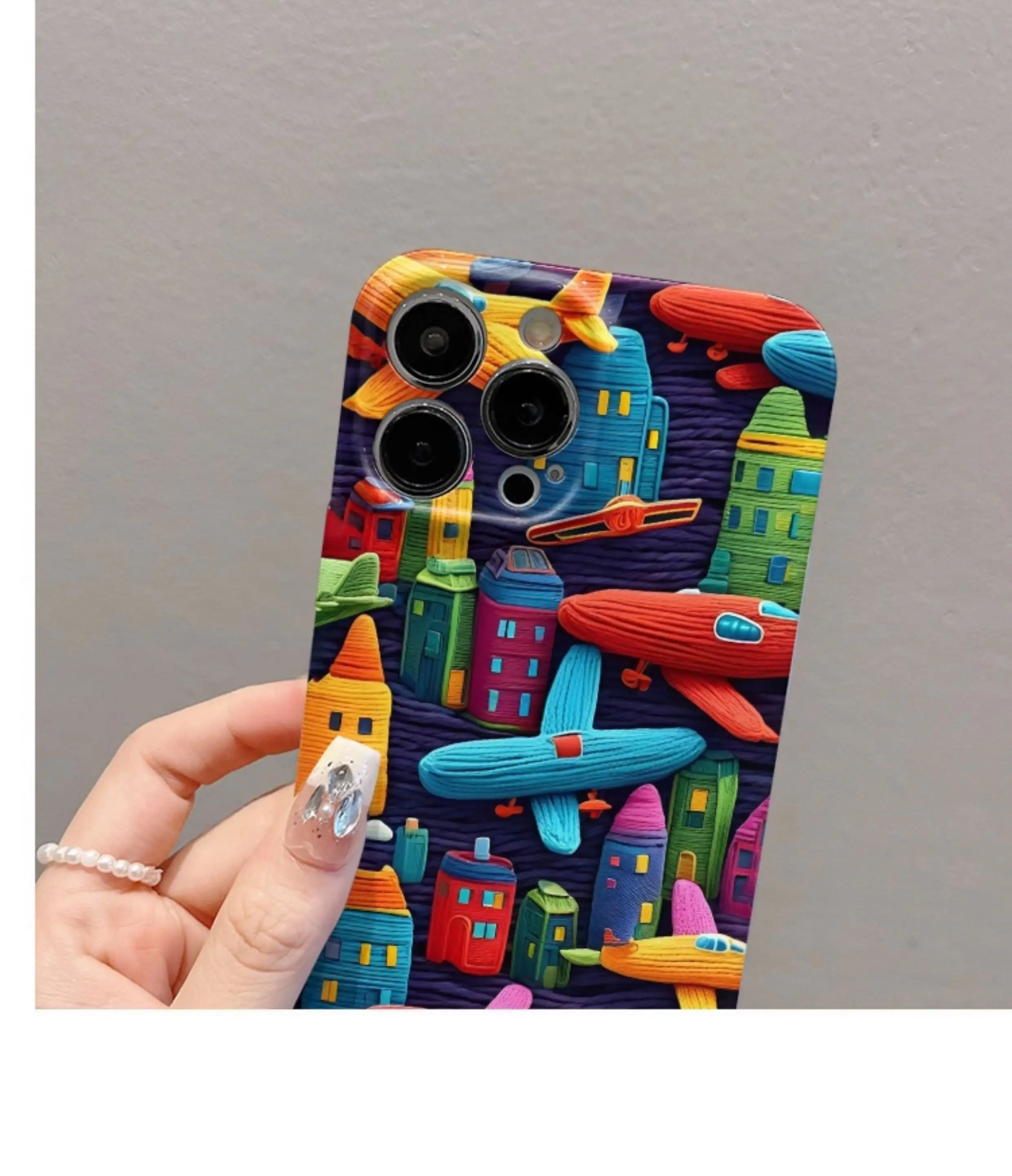 Oil Painting Minimalist Airplane Print Phone Case
