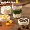 500ML Iced Brew Coffee Cup With Ice Cube Tray Leak Proof Versatile Iced Coffee Bottle For Home Office Travel Camping Tools