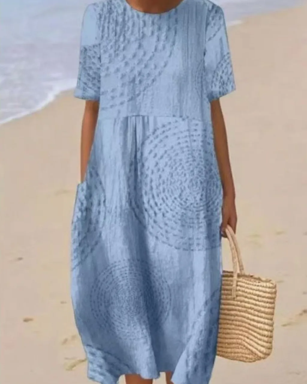 Printing Temperament Long Dress Fitted Comely Casual Skirt - Dddxcq10-2Xl