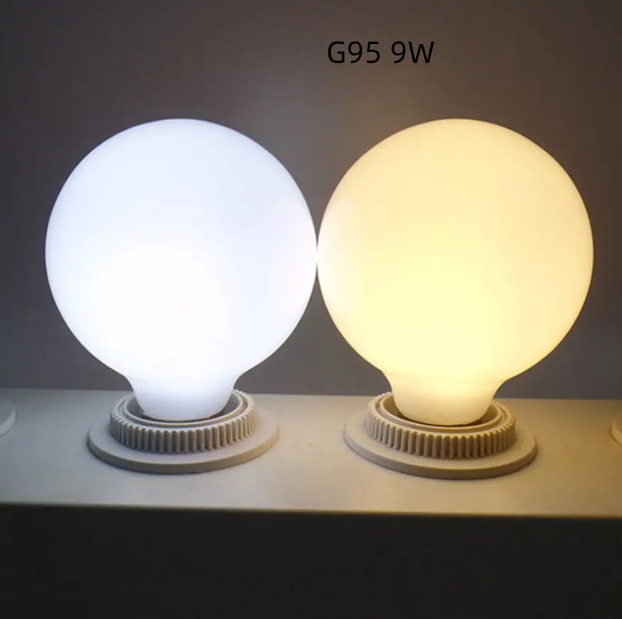 Simple Household Use Milky White Glass Led Bulb