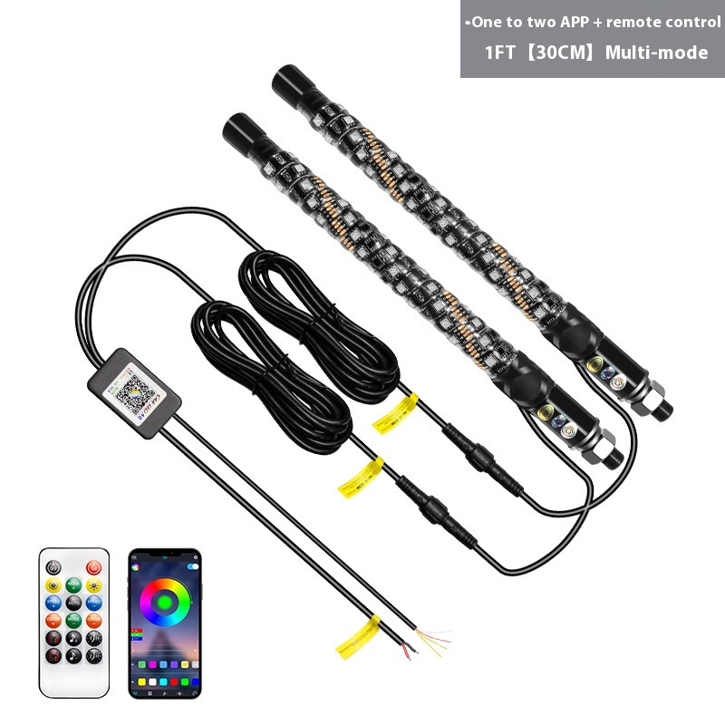 Mini Magic Color Led Flagpole Lights APP Remote Control - Image 4