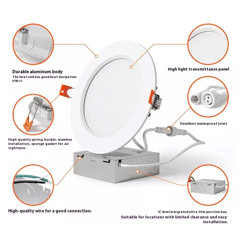 Large Iron Box Panel Light 3cct5cct Dimmable