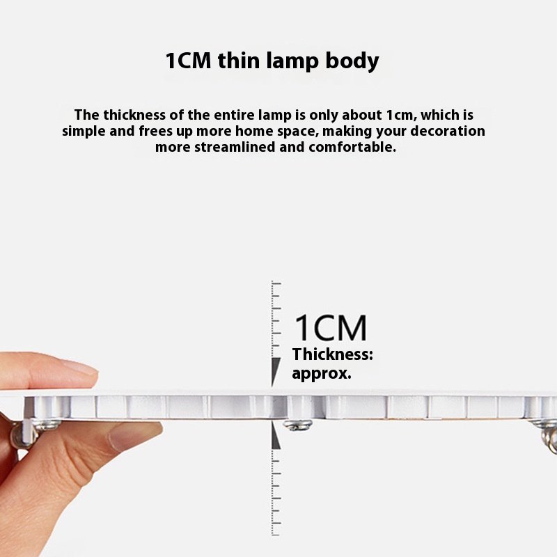 Large Iron Box Panel Light 3cct5cct Dimmable