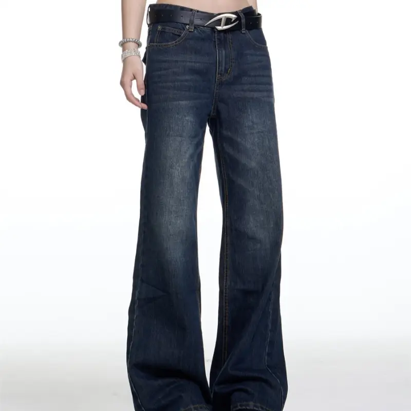 New Loose Straight Micro-pull Mop Pants