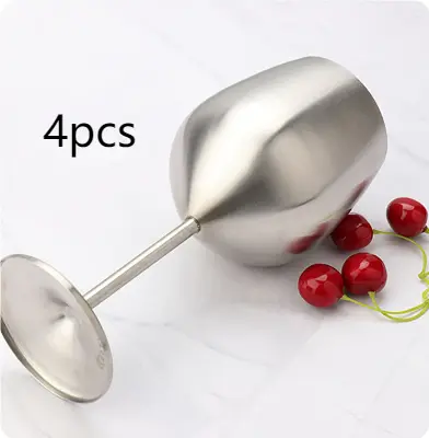 Retro Stainless Steel Plated Goblet