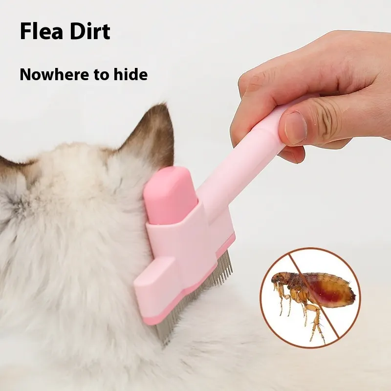 Pet Comb Dog Cat Flea Removal Dense Gear
