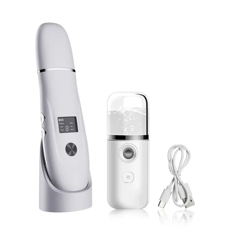 Facial Care Shovel Blackhead Remover Cutin Dead Skin Deep Cleansing Ultrasonic Pore Scrubber - Set 1