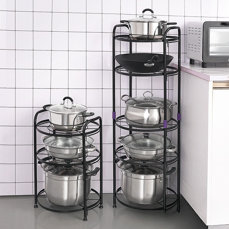 Pot Shelf Storage Multi-layer Floor Table Home Organizing Pot Rack 30082311 1de1 4e63 94c3 C2e9d6b0ffa4