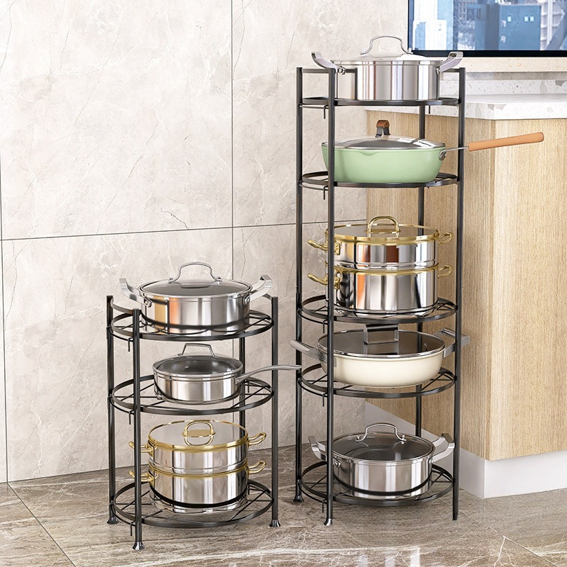 Pot Shelf Storage Multi-layer Floor Table Home Organizing Pot Rack 91cfd628 612a 4b9a Bad9 227b22d90b08