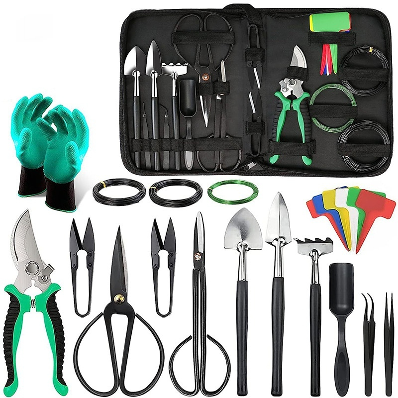 Bonsai Tools 24 Sets Of Tools Potted Modeling Maintenance Gardening