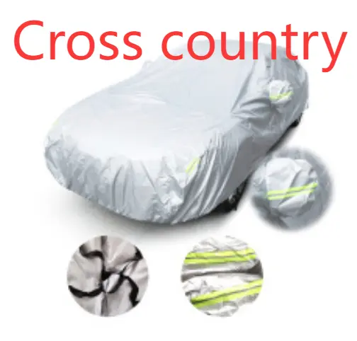 Taffeta 190T210T silver-coated black universal car cover