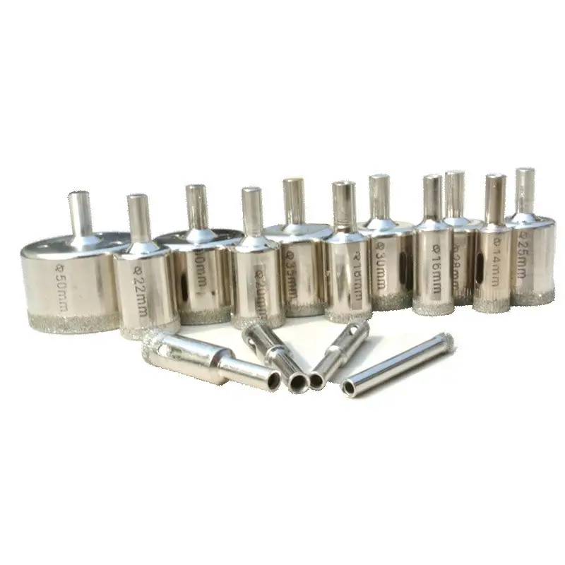 Electroplated Tile Rock Plate Drill Bit Set