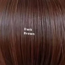 Fashion Front Lace Wine Red Long Curly Wig - Dark Brown