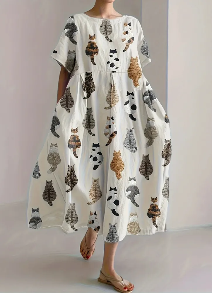 Biological 3D Printing Plus Size Dress - Style 18