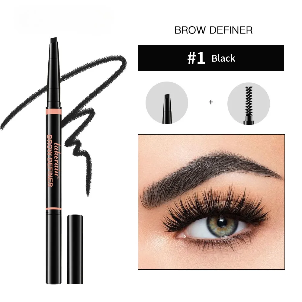 Waterproof And Sweat-proof Distinct Look Three-dimensional Line Carving Triangle Eyebrow Pencil - Eyebrow Pencil1