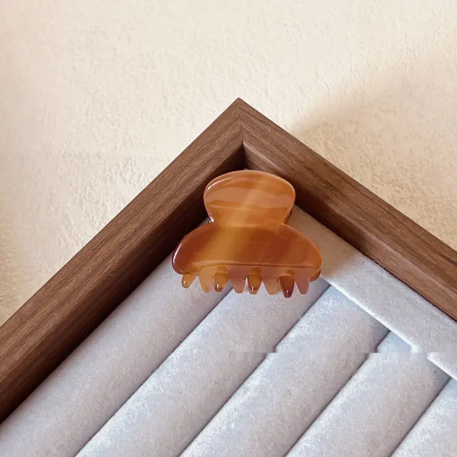 Mini Jaw Clip Back Head Female Hairpin Amber - Shop at LoveMi