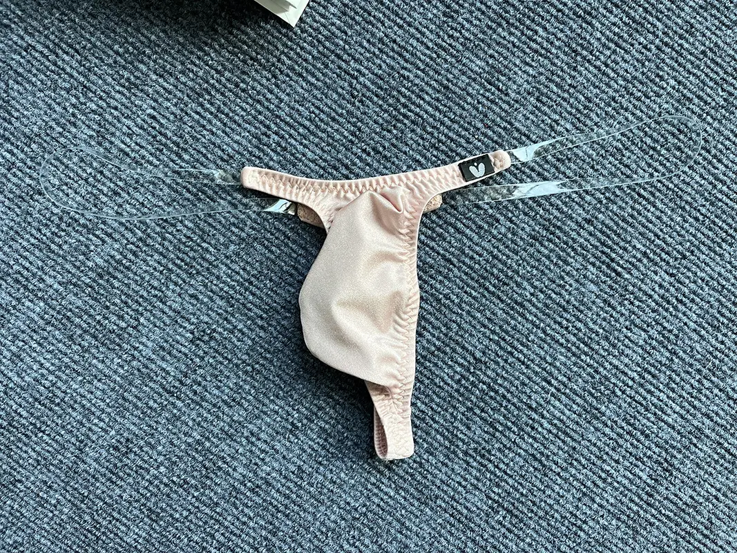 Invisible Transparent Belt Low Waist Pouch Underpants
