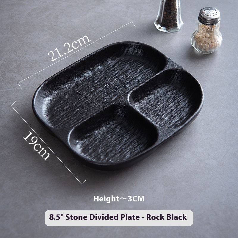 Ceramic Grid Plate Household For One Person Fat Reduction Plate Special Breakfast Plate For Weight Loss