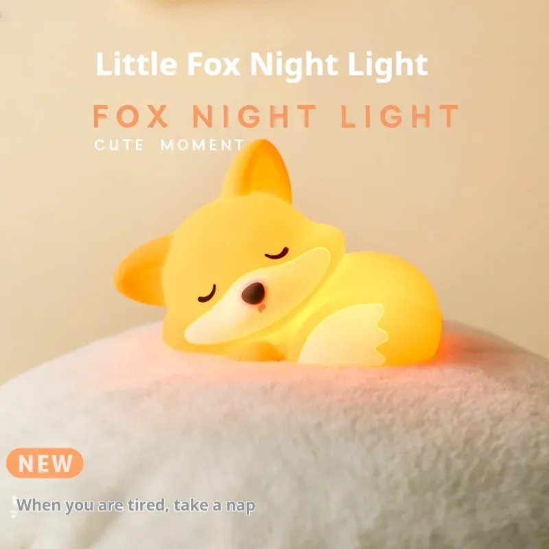 Fox USB Rechargeable Bedroom Creative Cartoon Small