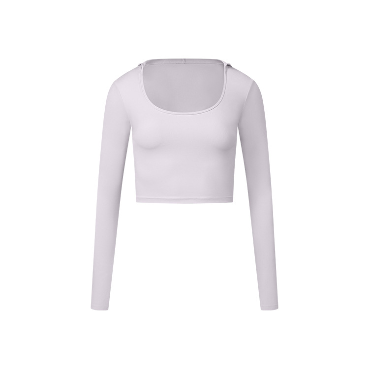Long Sleeve Nude Feel Fabric Sports Top