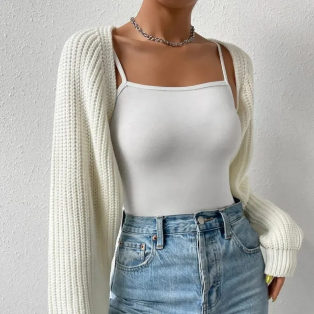 Outer Wear Solid Color Sweater Simple All matching White - Shop at LoveMi