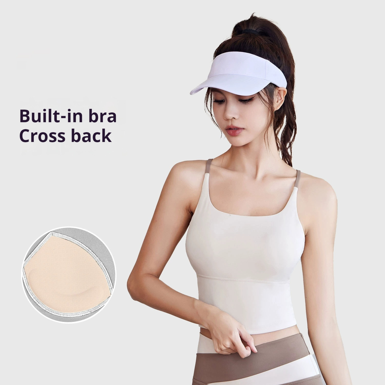 Summer With Chest Pad Yoga Bra Fitness Vest Top Sling