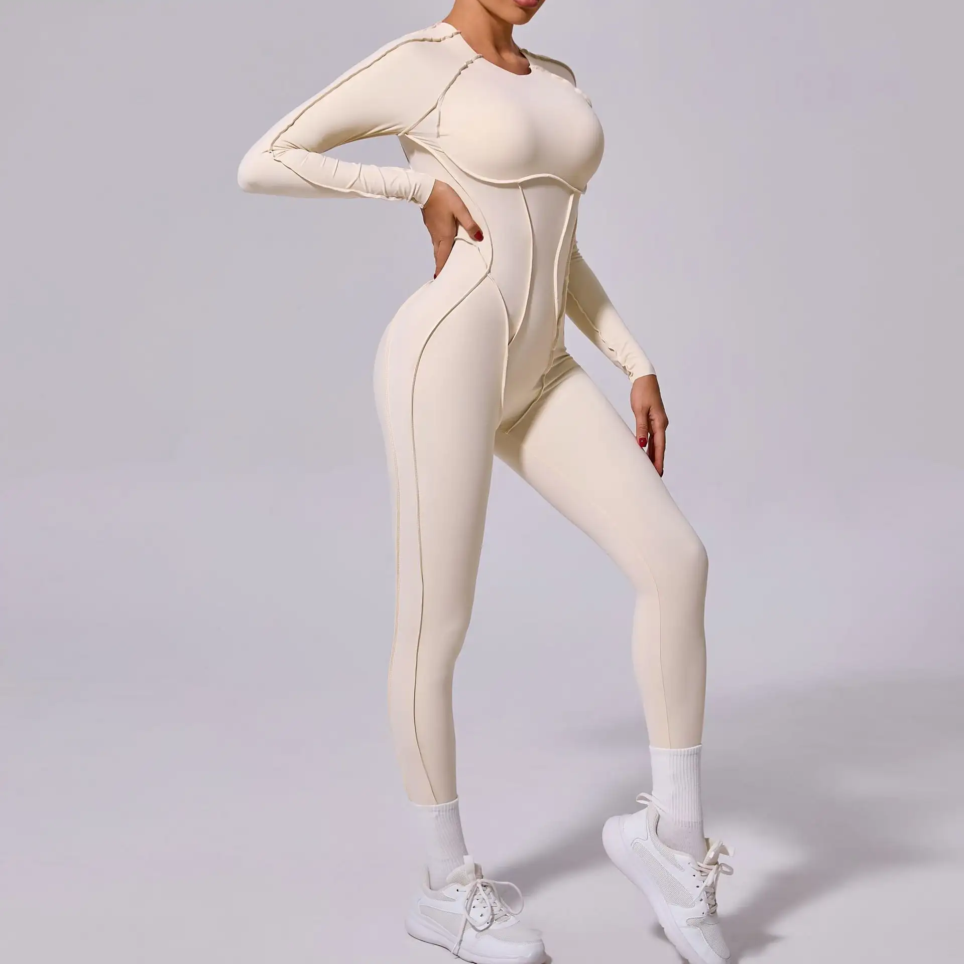 New Winter One-piece Sports Yoga Jumpsuit Backless Tight Jumpsuit