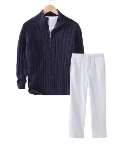 New Men's Warm Thick Needle Turtleneck Sweater Men Set 1 - Shop at LoveMi