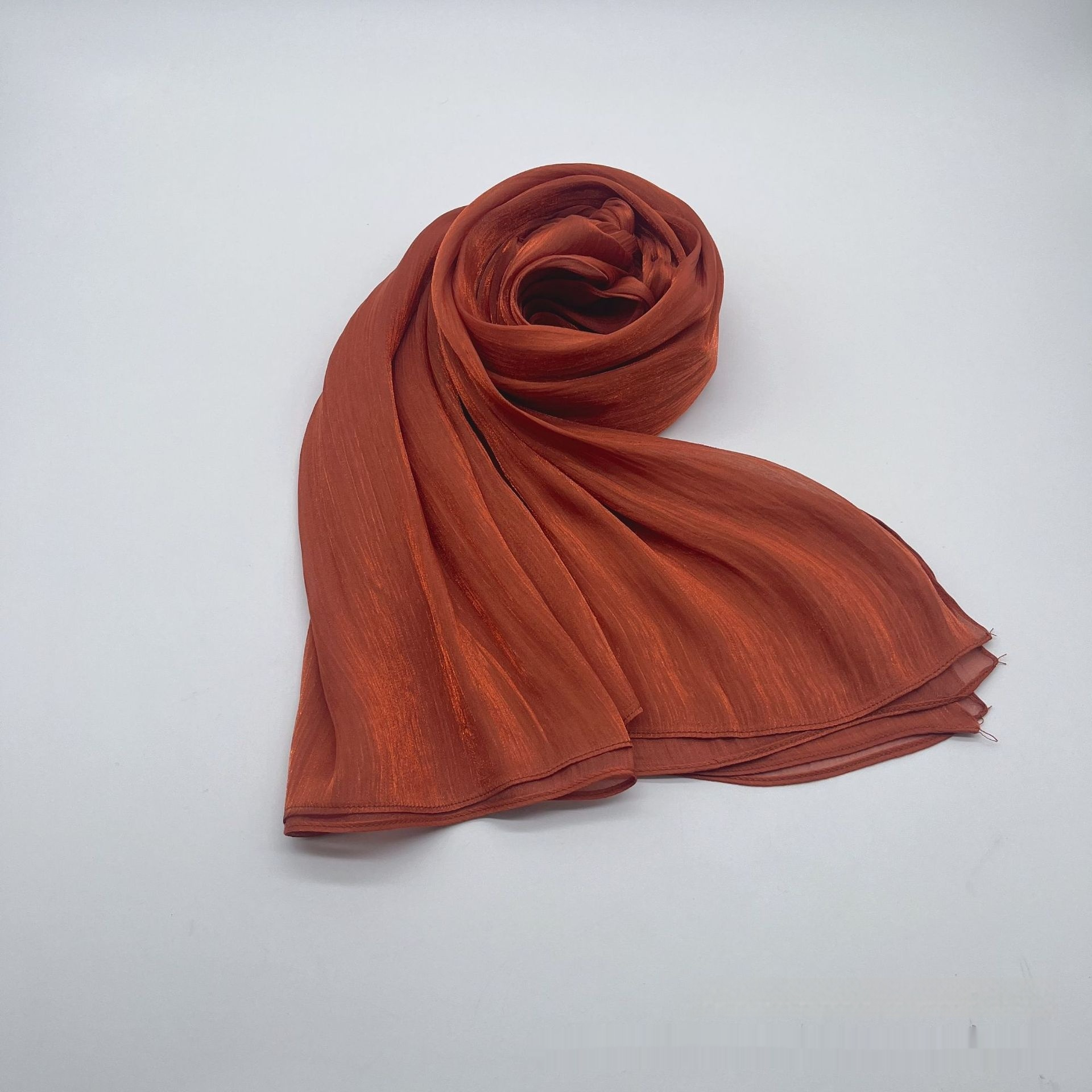 Shiny Satin Scarf Malay Scarf - Image 7