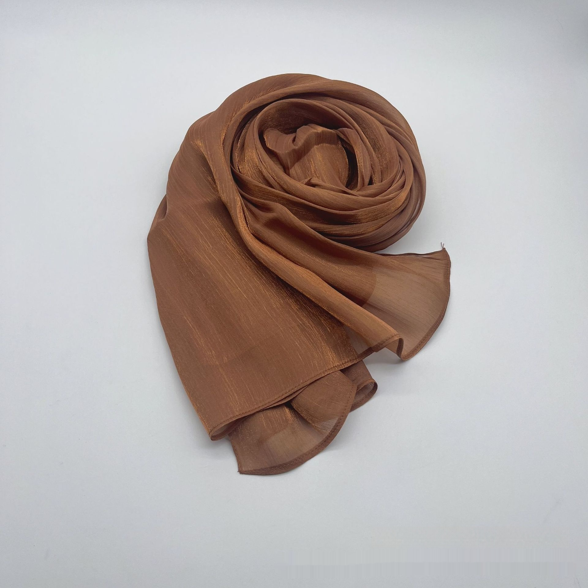 Shiny Satin Scarf Malay Scarf - Image 3