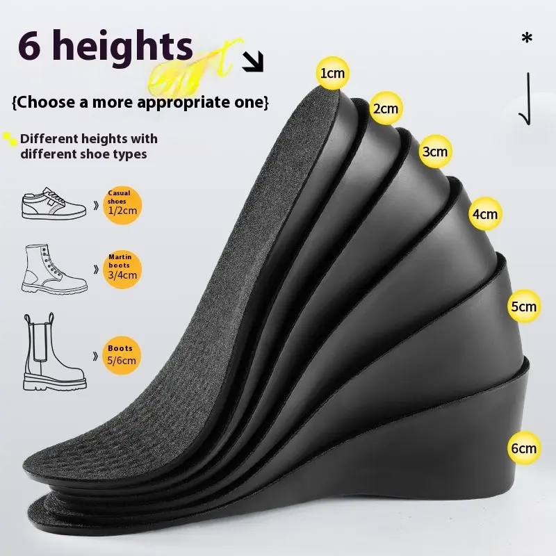 Invisible Height Increasing Insole Men's Not Tired