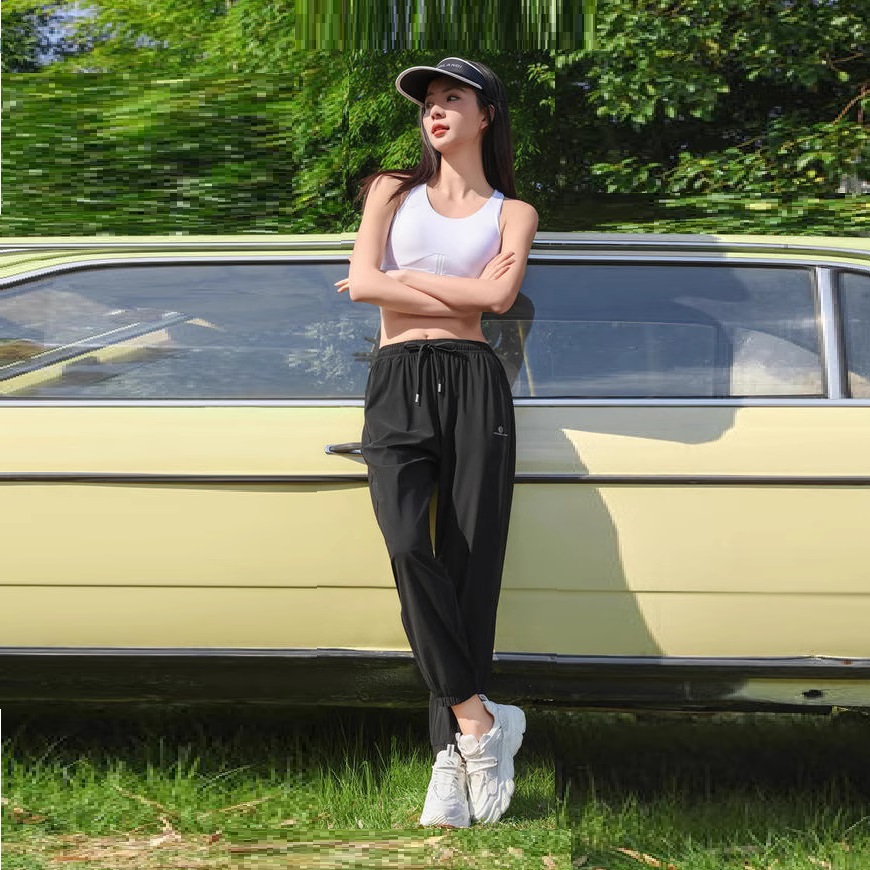 Ankle-tied Sun Protection Breathable High Waist Slimming Quick-drying Track Pants