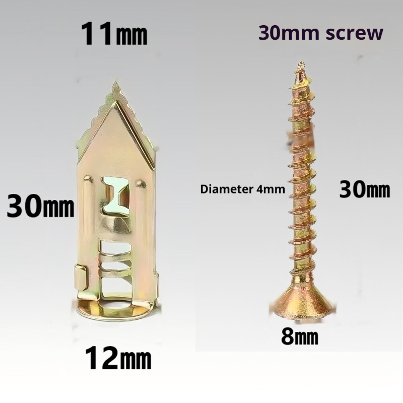 Lengthened Portable Punch-free Gecko Expansion Screws