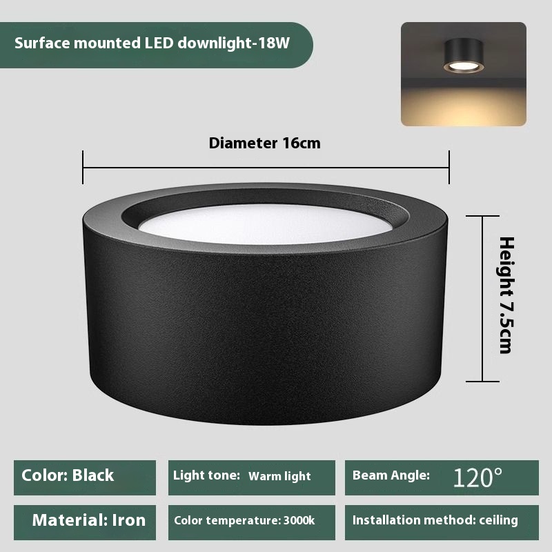 Surface Mounted Downlight Led Round Home Living Room Corridor