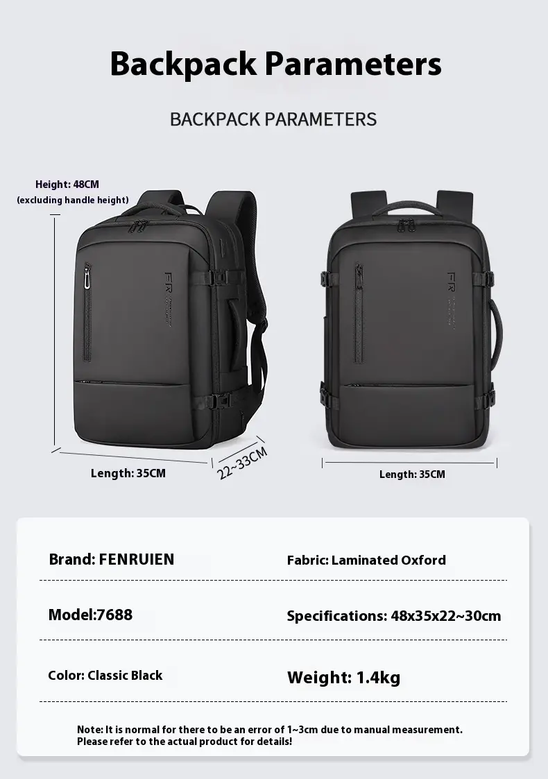 A Large Capacity Backpack For Men's Commuting Travel