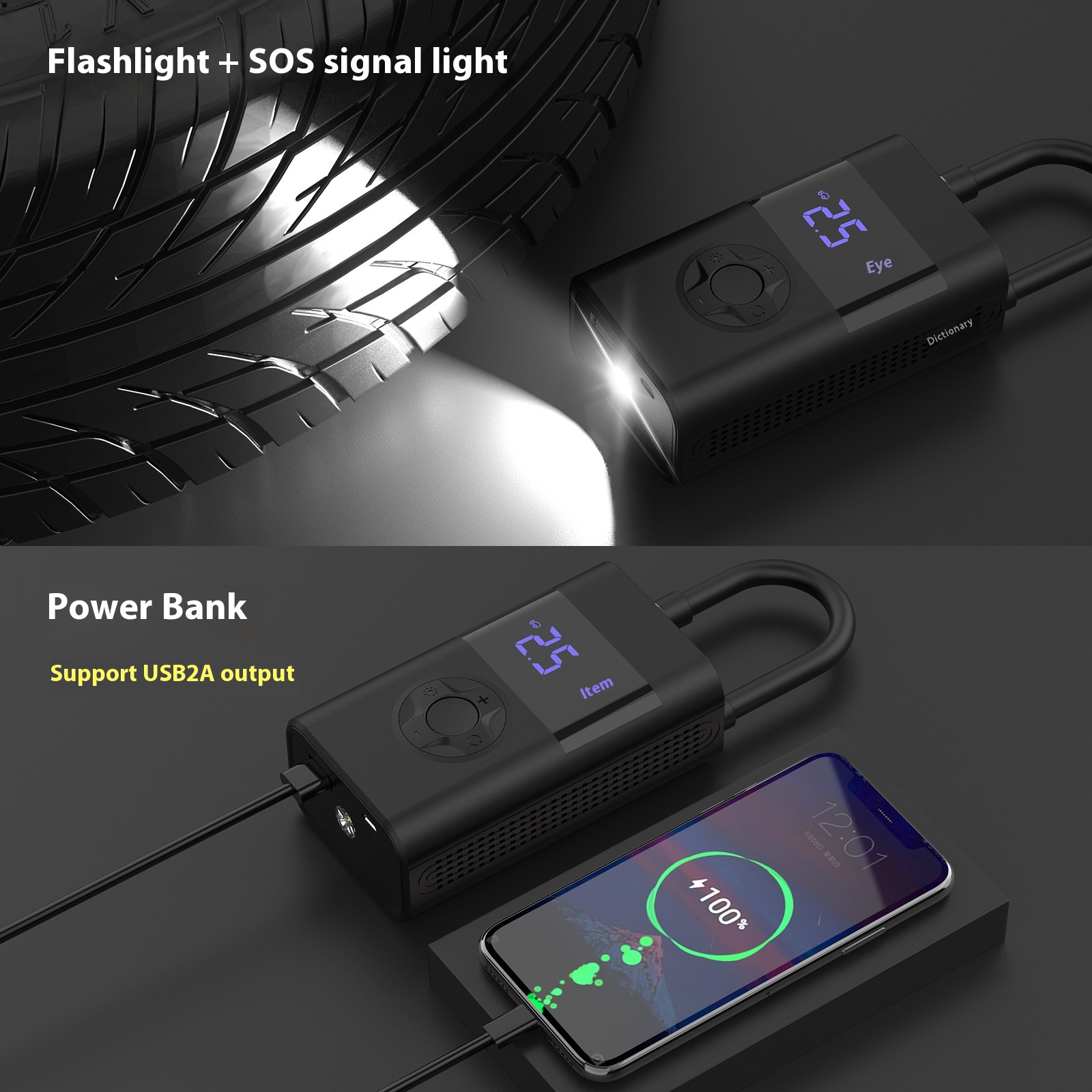 Car Inflatable Fast Intelligent Motorcycle Bicycle Intelligent Automatic Mini - Image 2