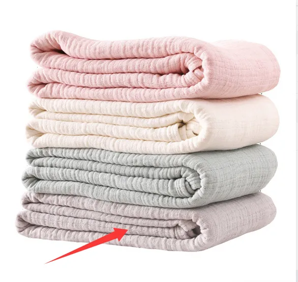 Japanese Washed Gauze Six Layers Pure Cotton Nap Blanket Gray - Shop at LoveMi