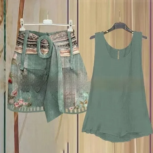 Printed Vest Shorts Casual Suit No 1 Color M - Shop at LoveMi